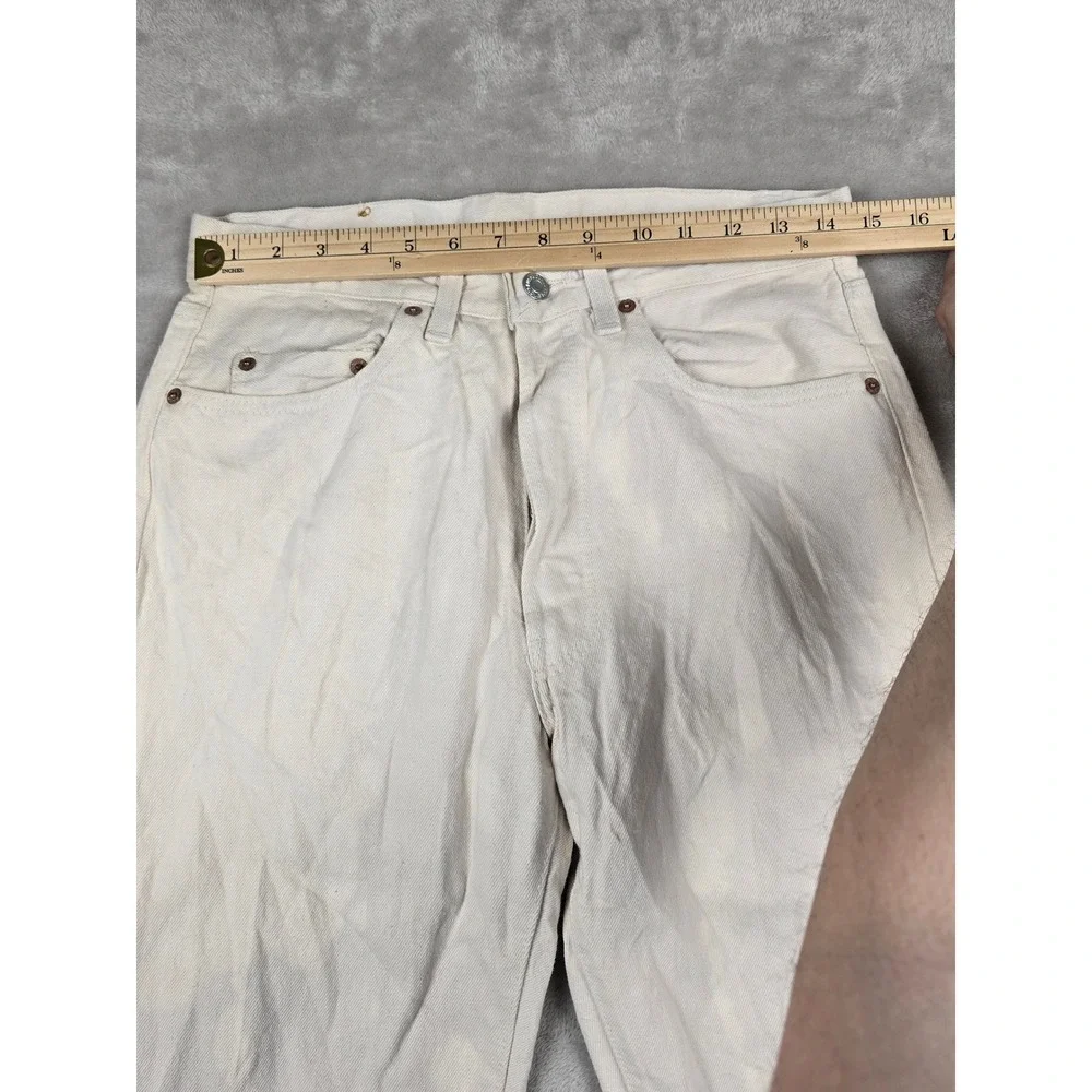 Vintage Levi's 501 Button Fly Jeans Men 32x34 Fit 30x33 USA Madee 80s Distressed